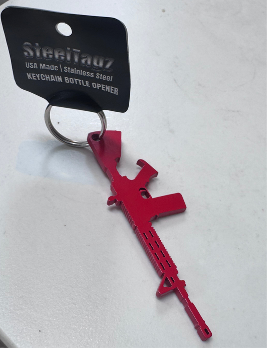 USMC Red Keychain Bottle Opener